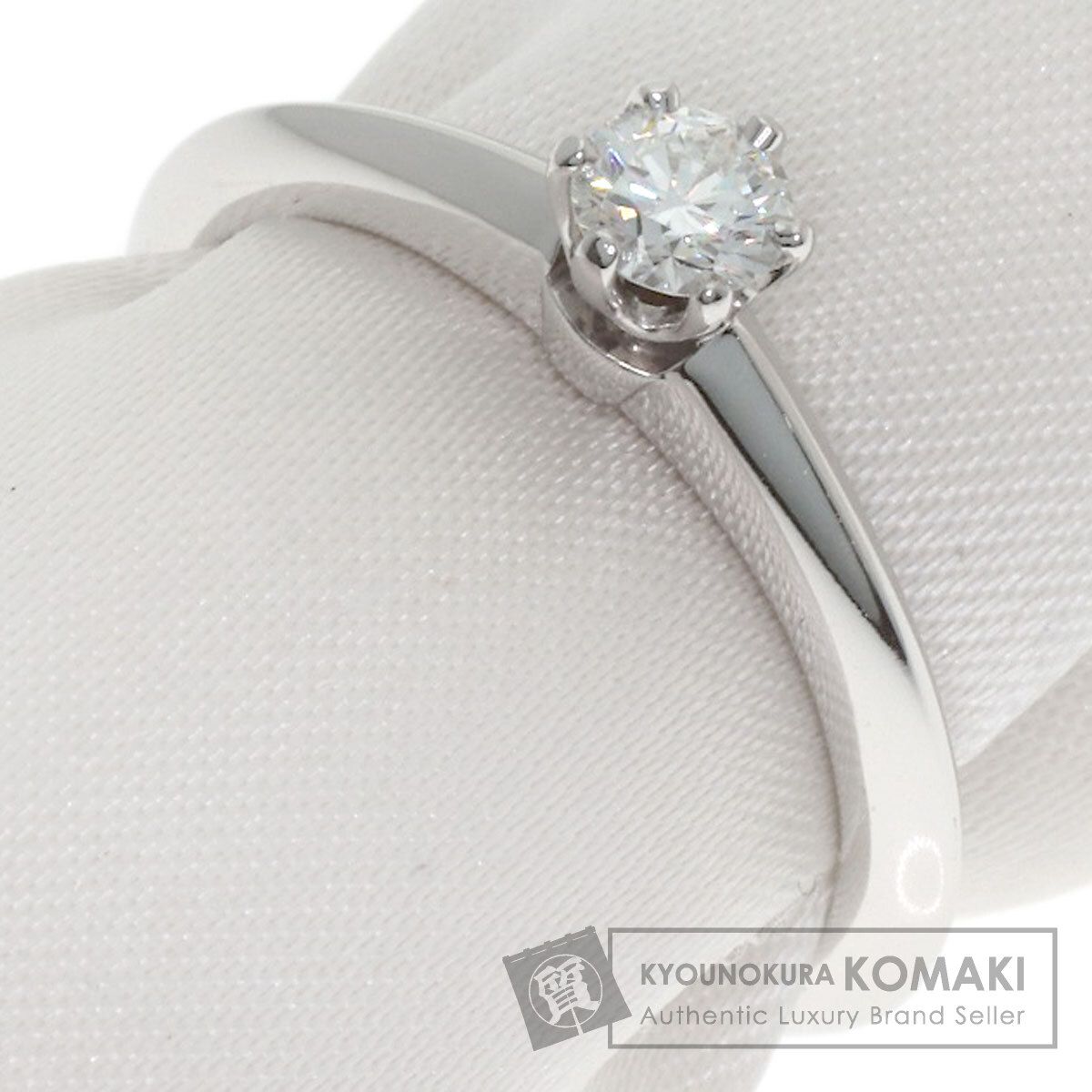 TIFFANY&Co. ティファニー ソリティア ダイヤモンド リング・指輪 PT950 レディース [中古]