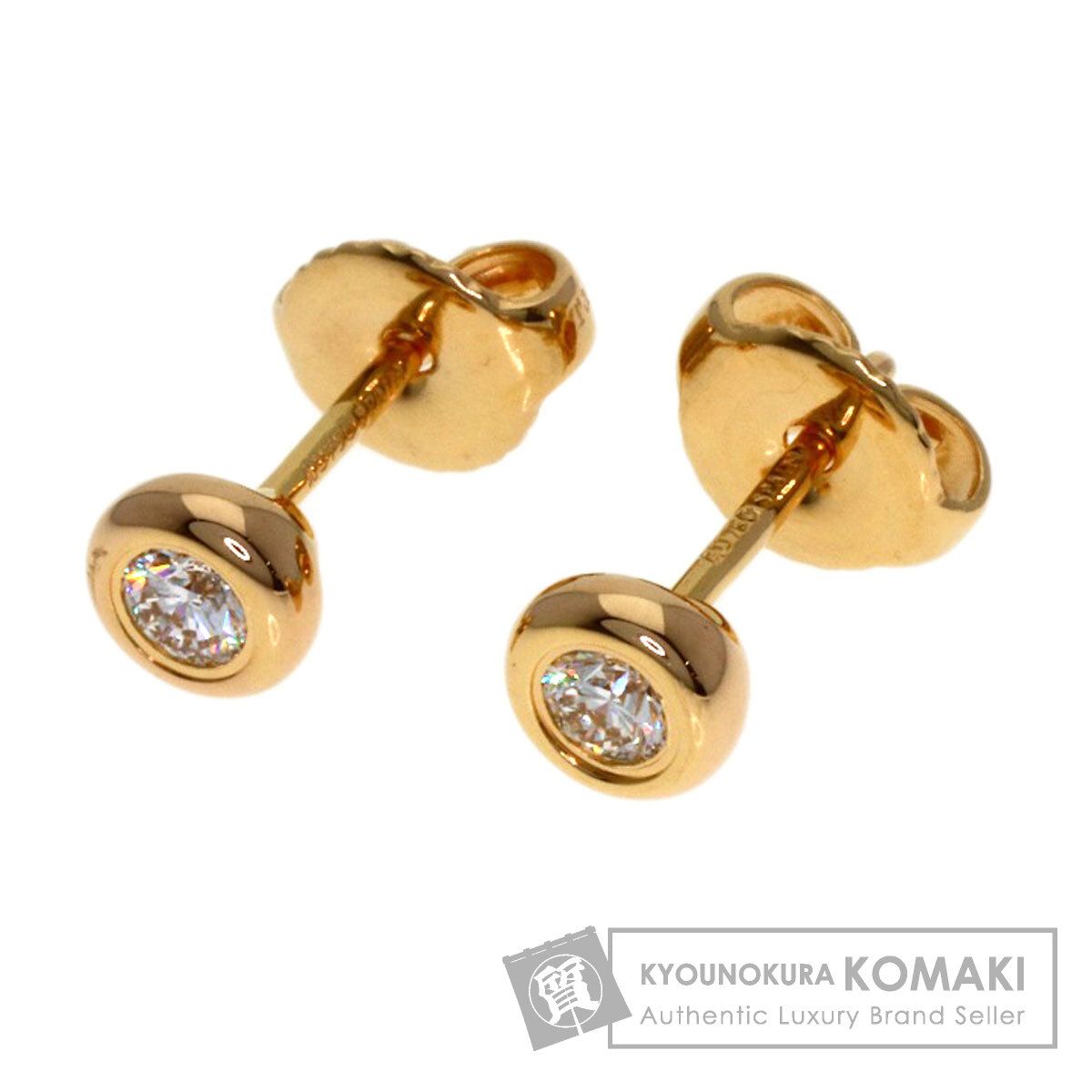 TIFFANY&Co. ティファニー バイザヤード ダイヤモンド ピアス K18PG
