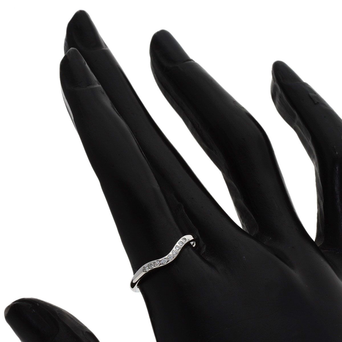 TIFFANY&Co. ティファニー カーブドバンド ダイヤモンド リング・指輪