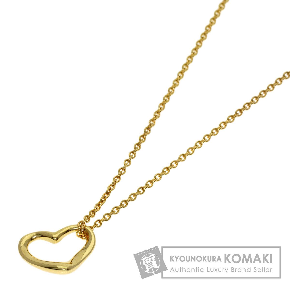 TIFFANY&Co. ティファニー オープンハート ネックレス K18YG