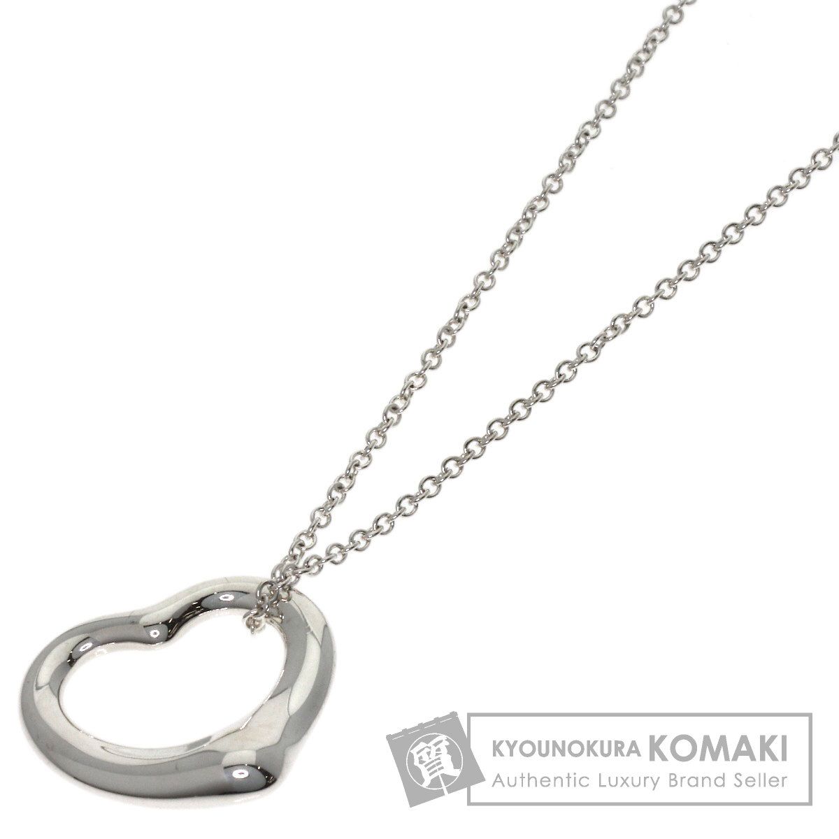 TIFFANY&Co. ティファニー オープンハート ネックレス SV レディース
