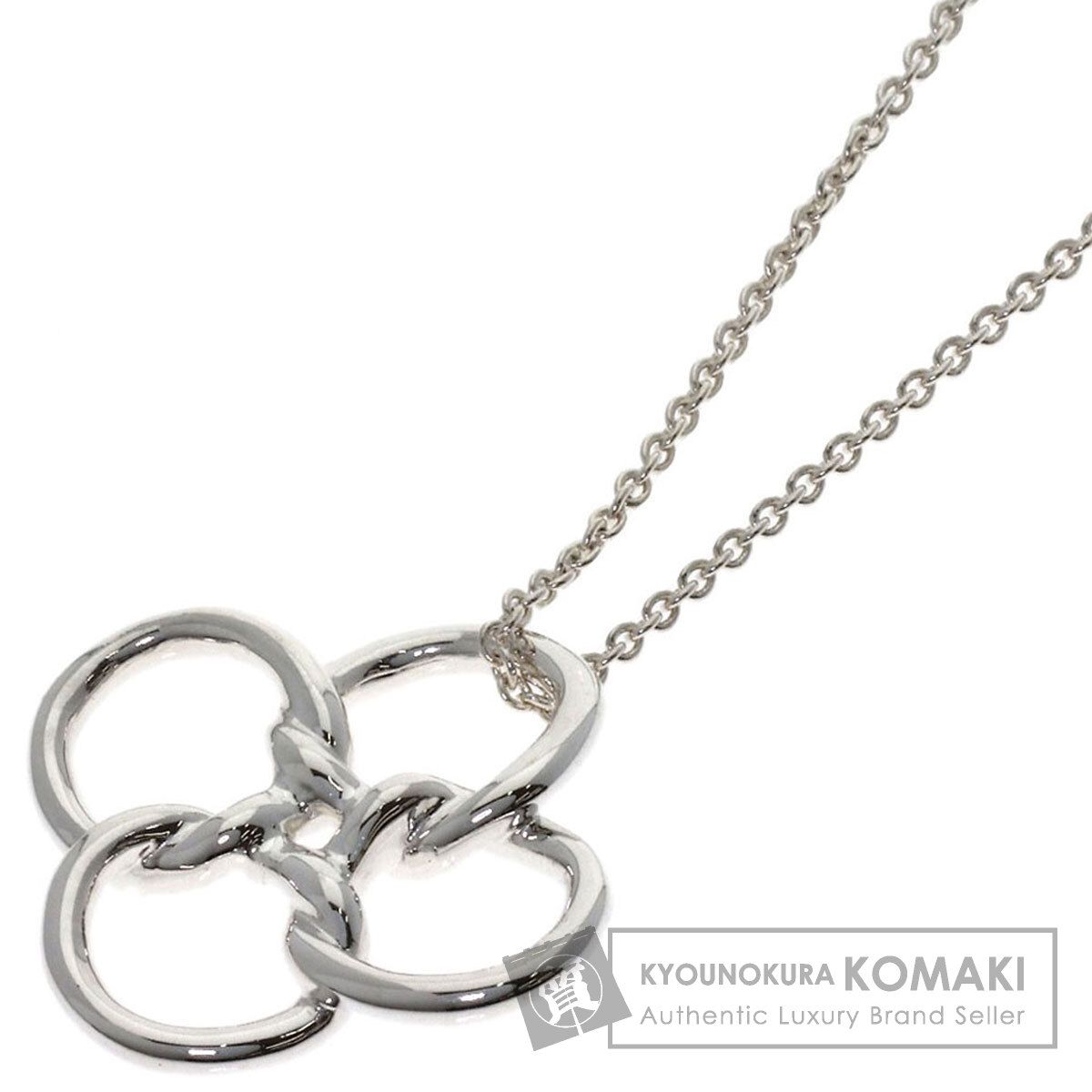 TIFFANY&Co. ティファニー クアドロ フォリオ ネックレス SV レディース [中古]