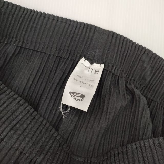 me ISSEY MIYAKE プリーツ ワイドパンツ M102KF610 パンツ ブラック