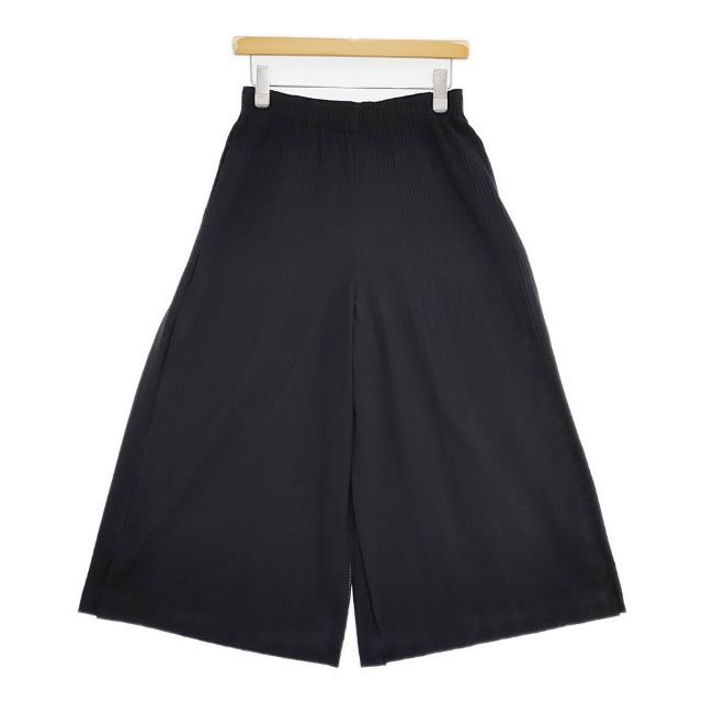 me ISSEY MIYAKE プリーツ ワイドパンツ M102KF610 パンツ ブラック
