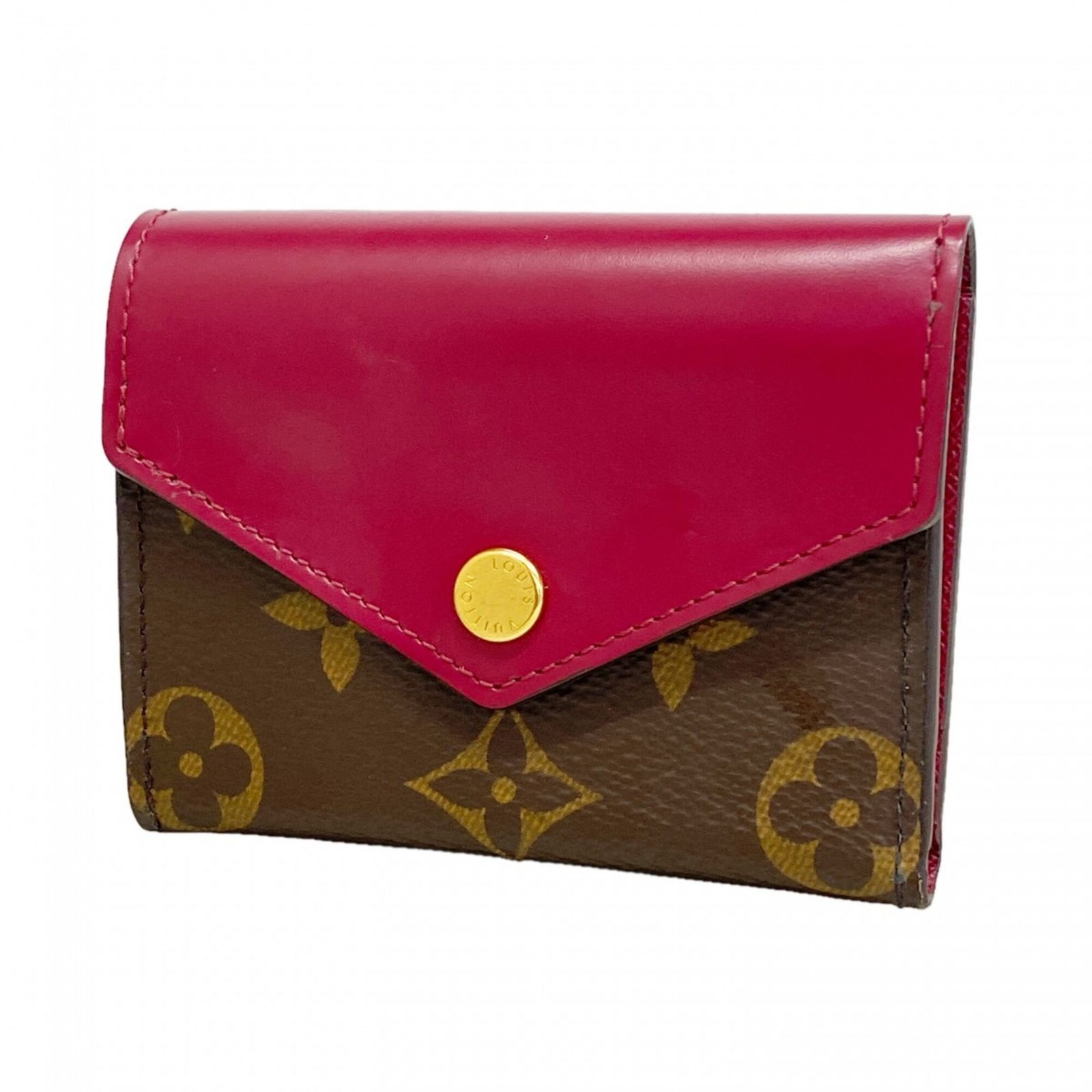 ルイ・ヴィトン(Louis Vuitton) ルイ・ヴィトン 三つ折り財布 モノグラム ポルトフォイユゾエ M62932 ブラウン フューシャレディース