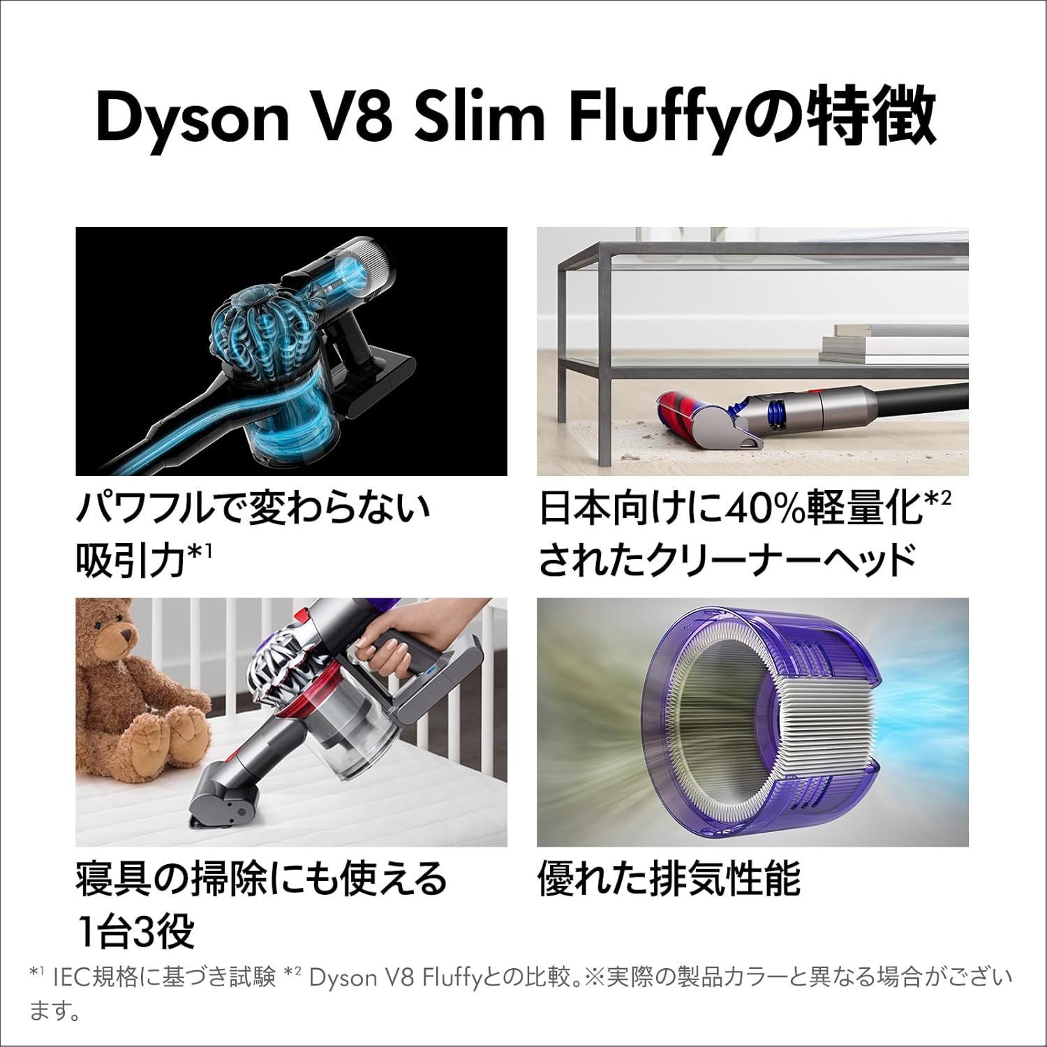 開封済・未使用品】Dyson(ダイソン) V8 Slim Fluffy Extra SV10K EXT 
