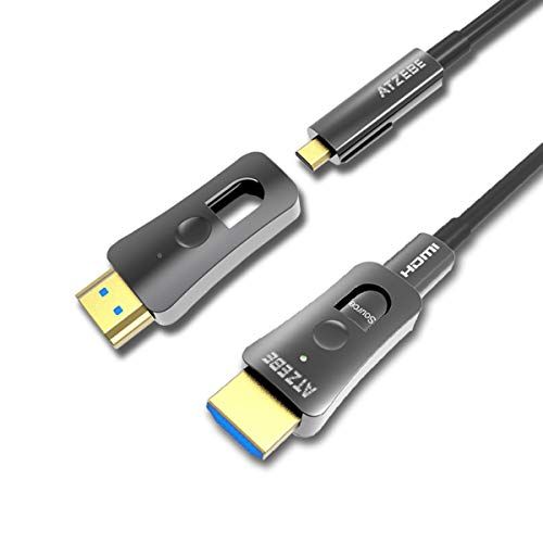 光ファイバHDMIケーブル 15m、 HDMI ケーブル 4K @ 60Hz HDR/Ultra HD YUV4:4:4 HDCP2.2 18Gbps超高速伝送送料無料 c63c71a8