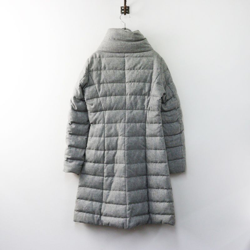 HERNO ヘルノ 42 グレー カシミヤシルクダウンJK ロロ・ピアーナ中古品 イタリア製 ヘルノ HERNO ロロピアーナ生地 カシミヤシルク ショール