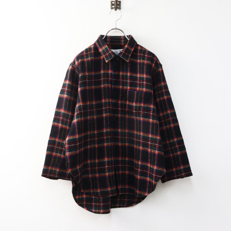 美品 人気 オールドマンズテーラー R&D.M.Co- WOOL TARTAN CHECK SHIRT ウールタータンチェックシャツ M┃ブラウス【2400015005300】
