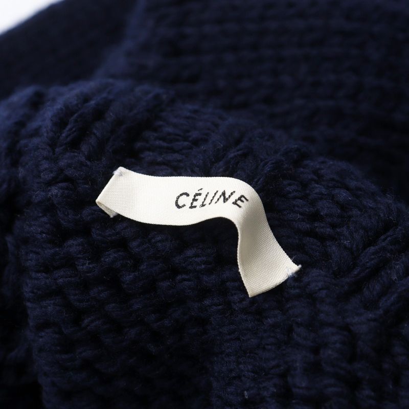 セリーヌ CELINE by Phoebe Philo バイカラー チャンキーニット プル