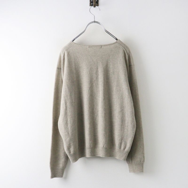 エヴァムエヴァ evam eva high gauge cashmere V neck pullover