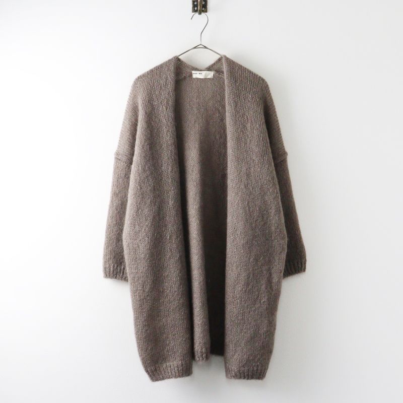 希少 evam eva シルク ロングカーディガン ワンピース ローブsize1 美品 エヴァムエヴァ evam eva mohair silk robe モヘヤシルクローブ