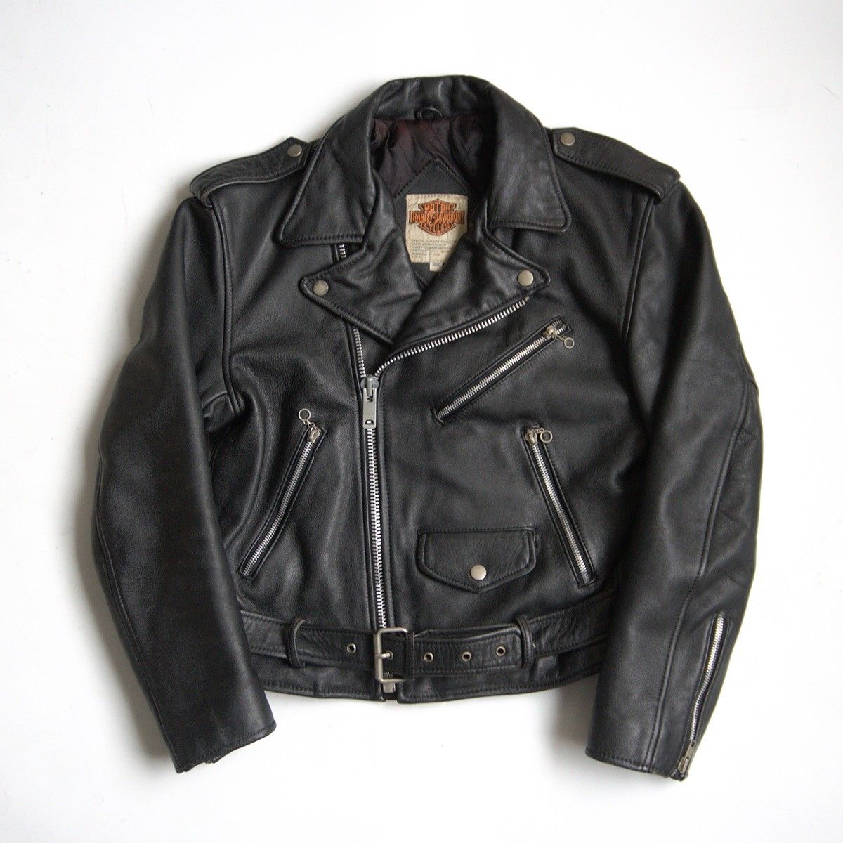 雰囲気抜群】HARLEY DAVIDSON【レザー ダブルライダースジャケット