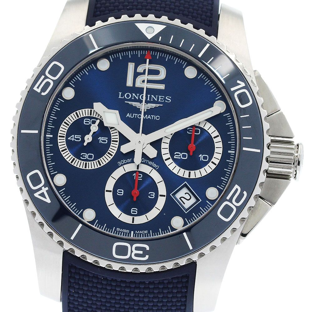 ロンジン LONGINES L3.783.4.96.6 ハイドロコンクエスト クロノグラフ 自動巻き メンズ 美品 箱・保証書付き_965234