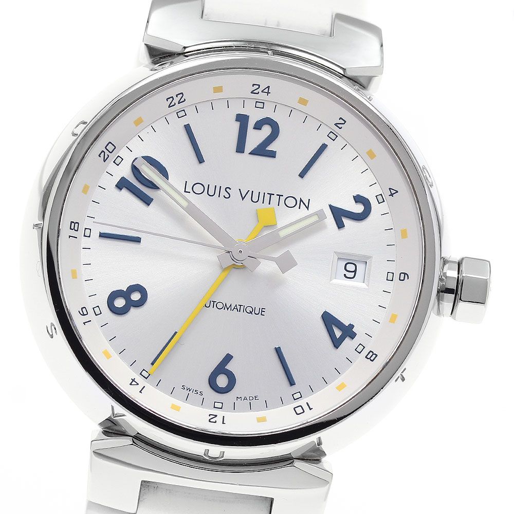 ルイ・ヴィトン LOUIS VUITTON Q113M タンブール GMT デイト 自動巻き