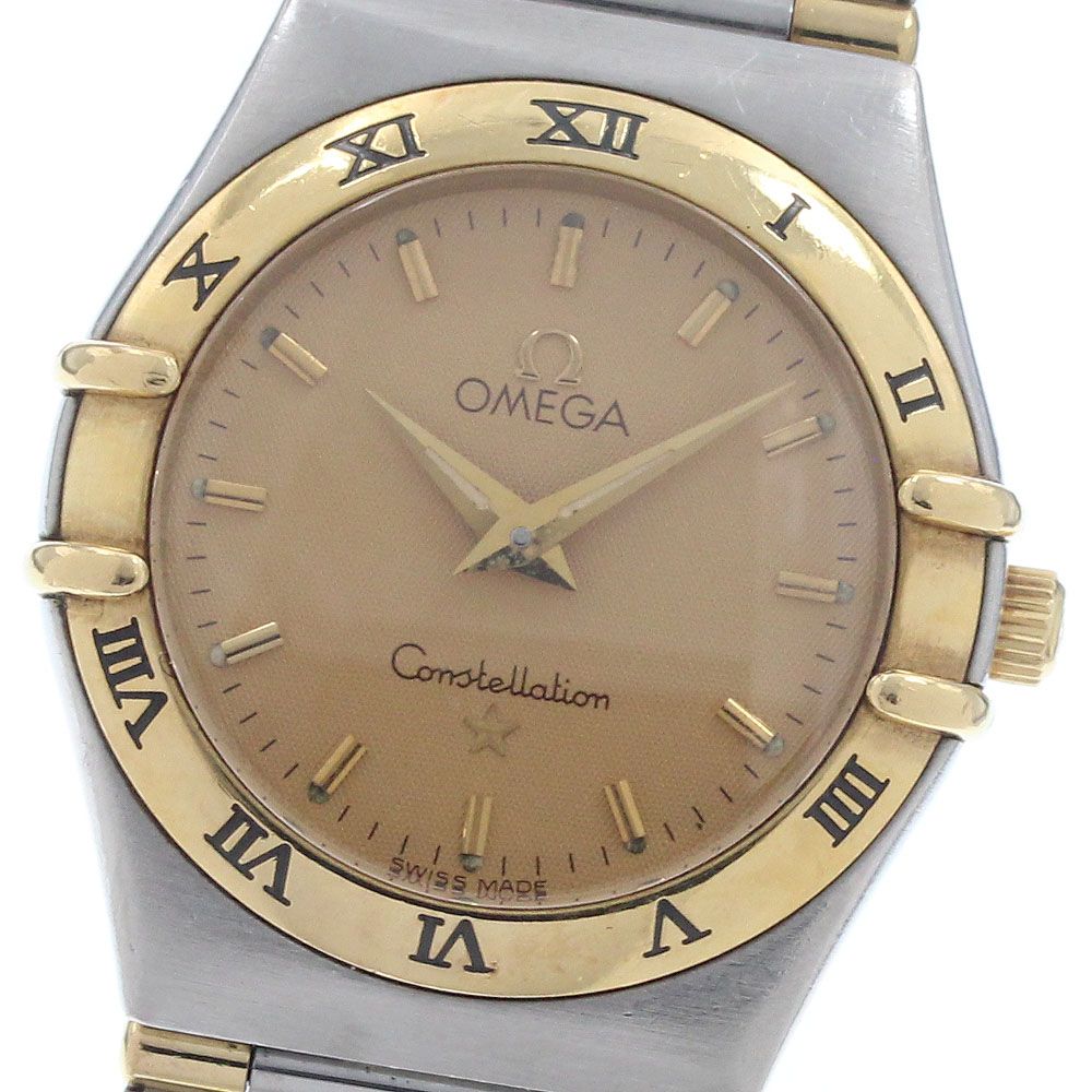 オメガ OMEGA 1372.10 コンステレーション ハーフバー クォーツ レディース 保証書付き_938352