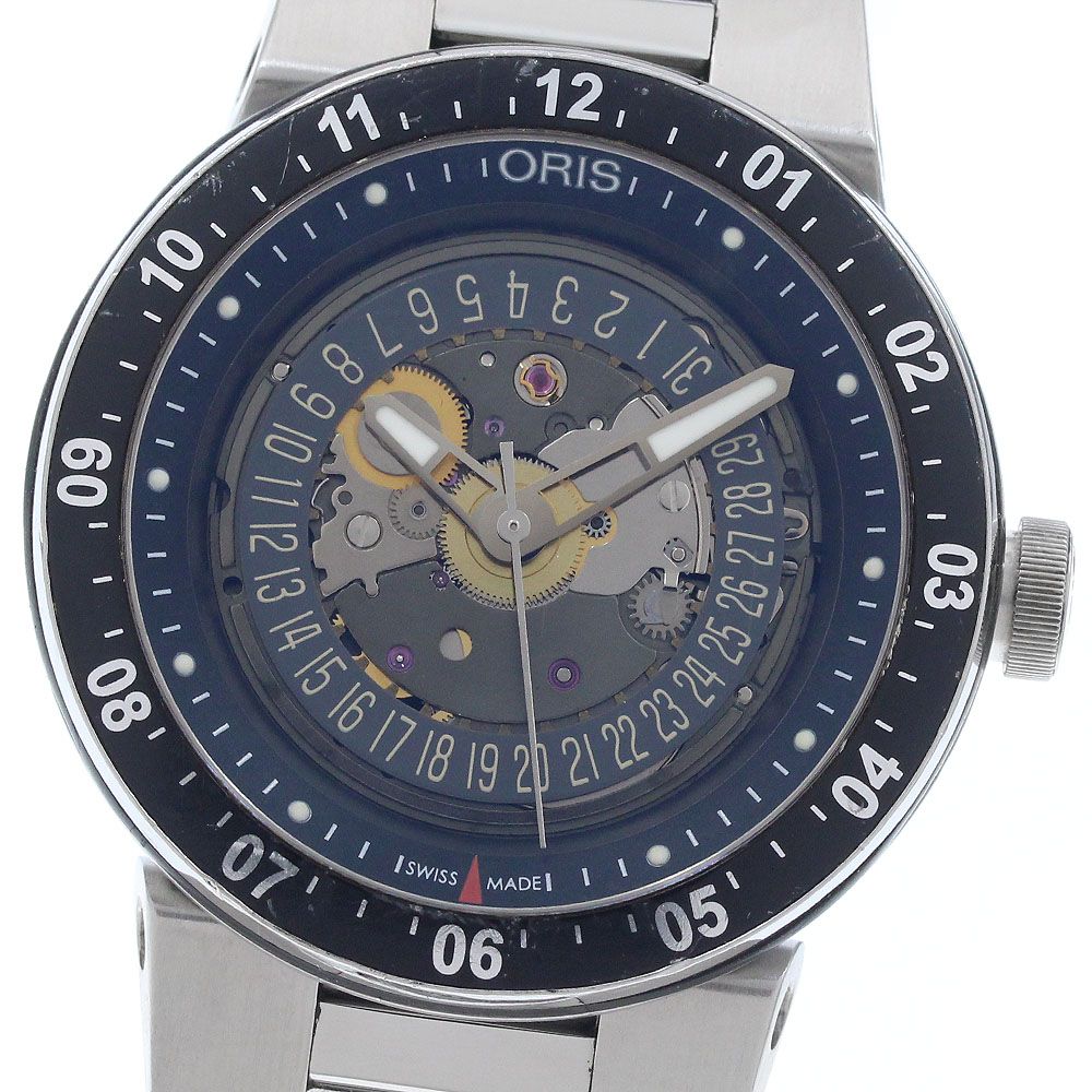 オリス ORIS 733-7613 ウイリアムズF1チーム スケルトンエンジン デイト 自動巻き メンズ _963312 オリス ORIS 733-7613 ウイリアムズF1チーム スケルトンエンジン