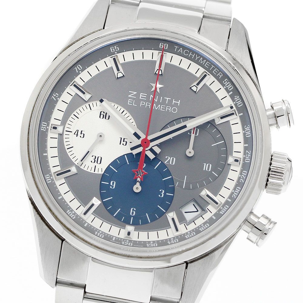 ゼニス ZENITH 03.2150.400/26.M2150 エルプリメロ 36000VPH クロノグラフ 自動巻き メンズ 良品 保証書付き_962951