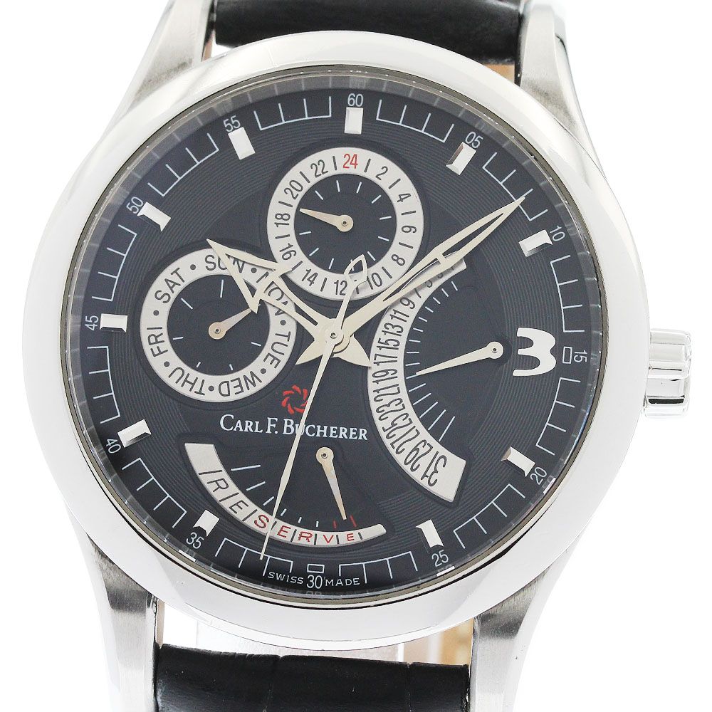 カール F.ブヘラ CARL F.BUCHERER 10901.08.36.21 マネロ レトログラード 自動巻き メンズ _966337