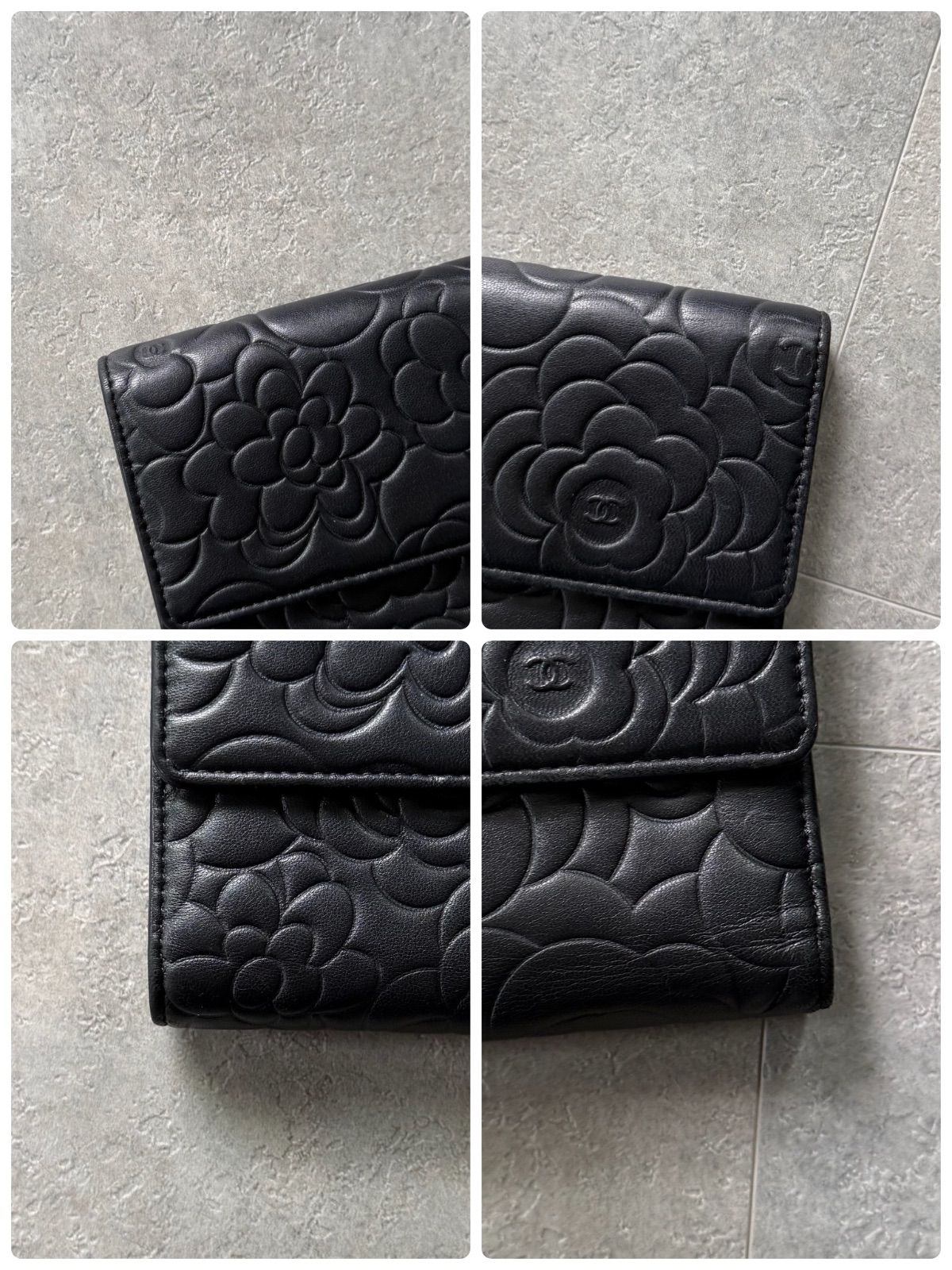 CHANEL シャネル カメリア ココマーク オーガナイザー 三つ折り長財布