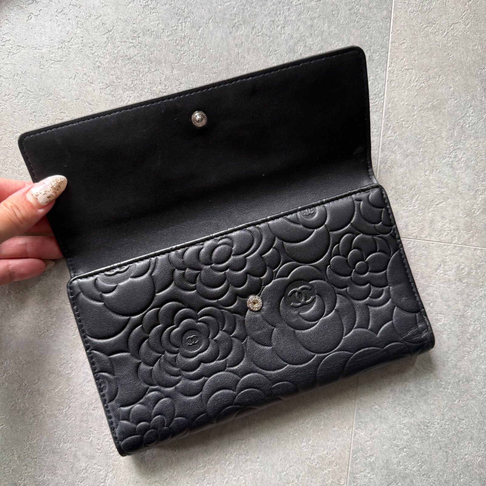 CHANEL シャネル カメリア ココマーク オーガナイザー 三つ折り長財布