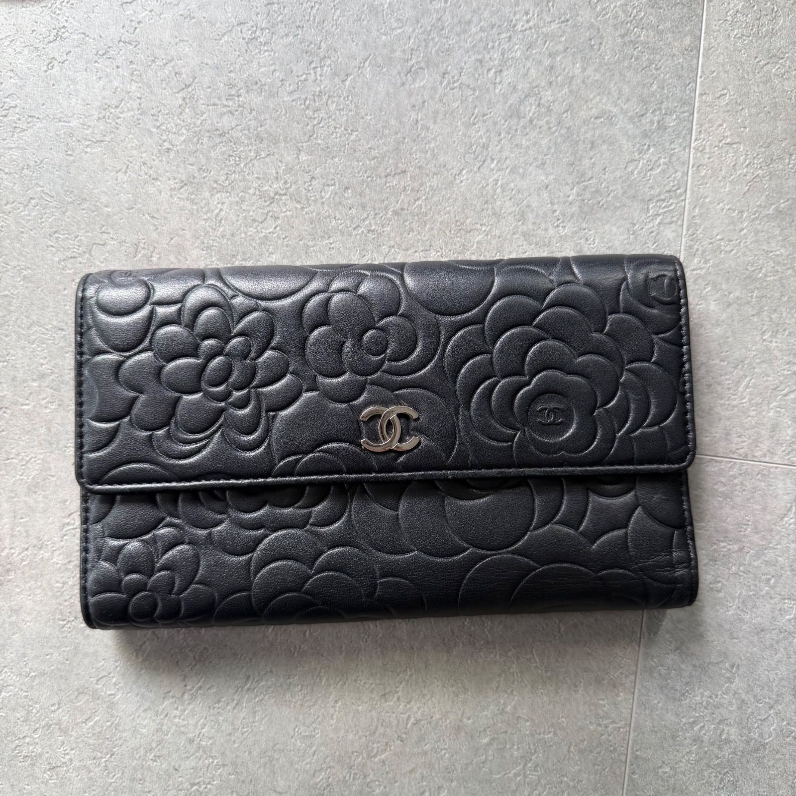 CHANEL シャネル カメリア ココマーク オーガナイザー 三つ折り長財布
