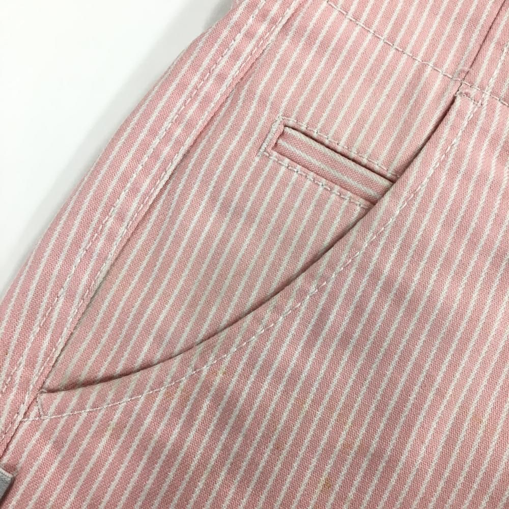 美品】ジャックバニー ハーフパンツ ピンク×白 ストライプ 総柄 メンズ