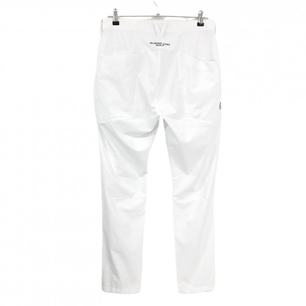 美品】ラッセルノゴルフ パンツ 白 ルチャ ストレッチ 薄手 メンズ 4(L