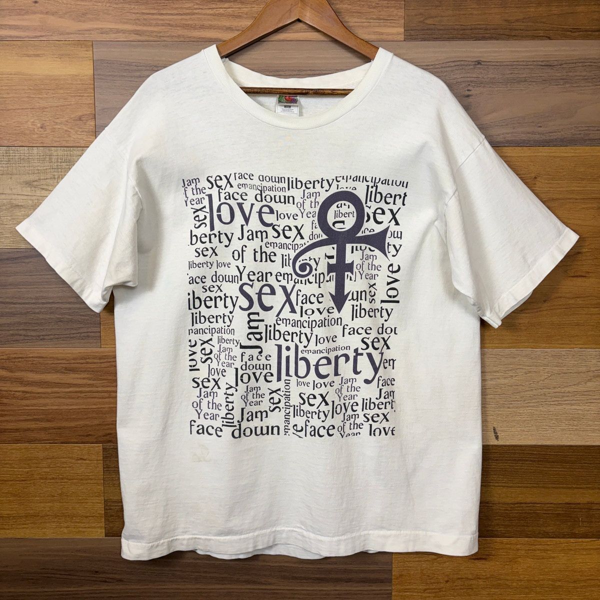 USA製 90s PRINCE THE JAM OF THE YEAR WORLD TOUR プリンス ツアーT バンドT ロックT T-sh Tシャツ サイズ メンズ XL シングルステッチ アメリカ製 90年代 VINTAGE 古着 r26031101
