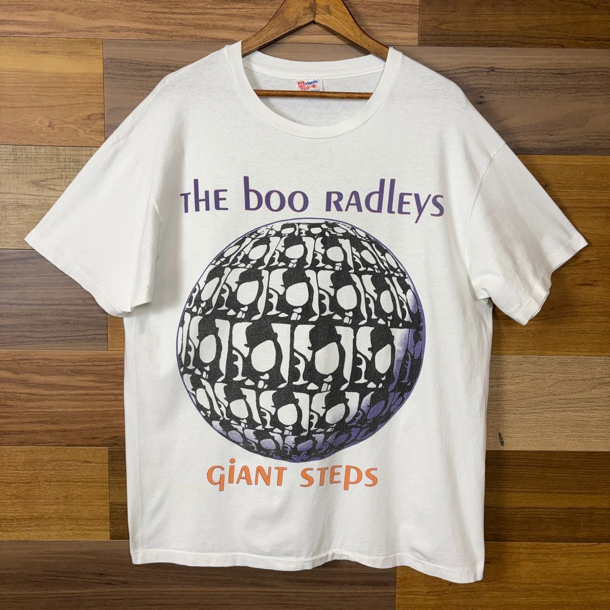 90s THE BOO RADLEYS 3rd ALBUM GIANT STEPS ブーラドリーズ オルタナ ギターポップ バンドT ロックT T-sh Tシャツ サイズ メンズ XL シングルステッチ 90年代 VINTAGE 古着 r26052811