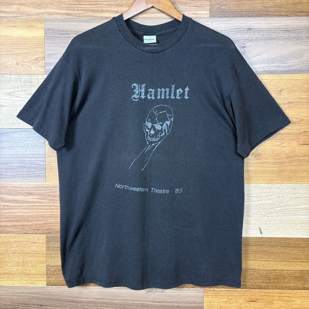 USA製 80s HAMLET SHAKESPEARE シェイクスピア ハムレット スカル T-sh Tシャツ サイズ メンズ XL 袖シングルステッチ アメリカ製 80年代 VINTAGE 古着 r26052822 10,454円