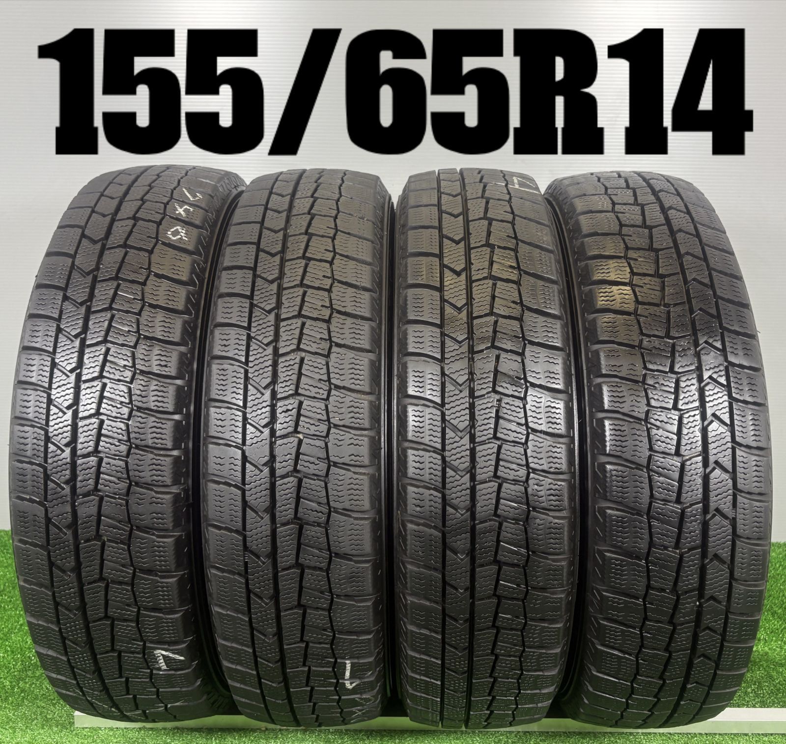 送料無料☆155/65R14 ダンロップ WM02 2020年製 4本 冬 タイヤ