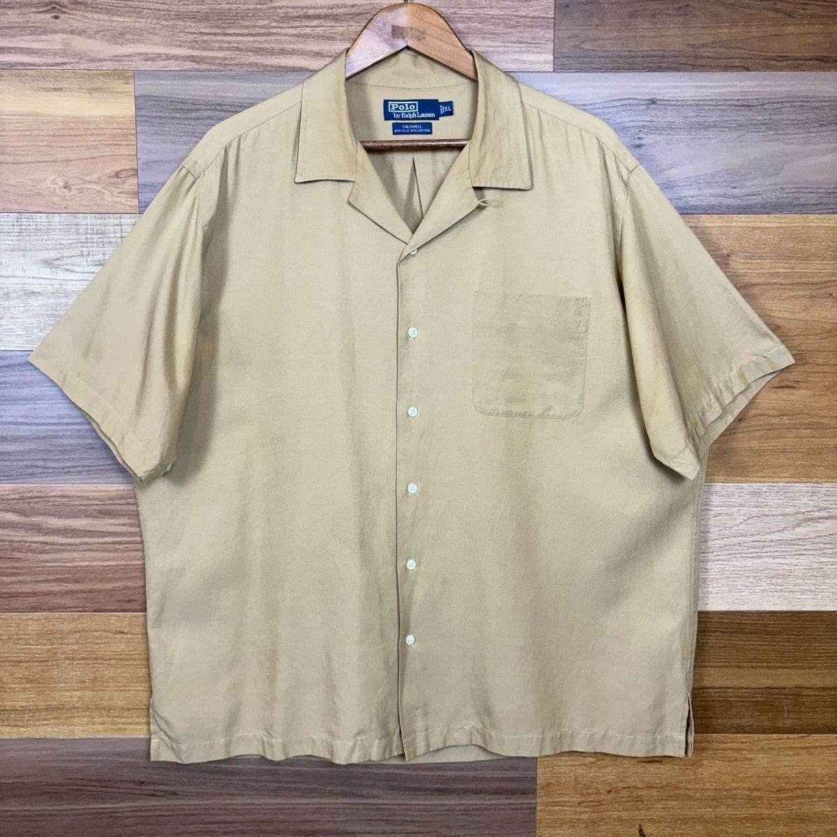 90s Polo by Ralph Lauren CALDWELL ポロ ラルフローレン オープンカラー 開襟 半袖シャツ サイズ メンズ XL 90年代 VINTAGE 古着 r26060448 21,780円
