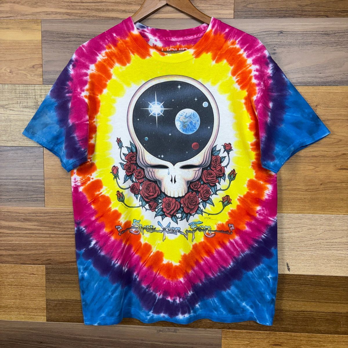 LIQUID BLUE GREATFUL DEAD リキッドブルー グレイトフルデッド タイダイ染め T-sh Tシャツ サイズ メンズ M VINTAGE 古着 r26060442