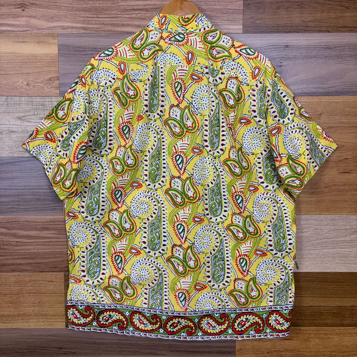 90s Ralph Lauren BOB CAMP ラルフローレン ペイズリー柄 ボタンダウン 半袖シャツ サイズ メンズ M 90年代 VINTAGE 古着 r26060447