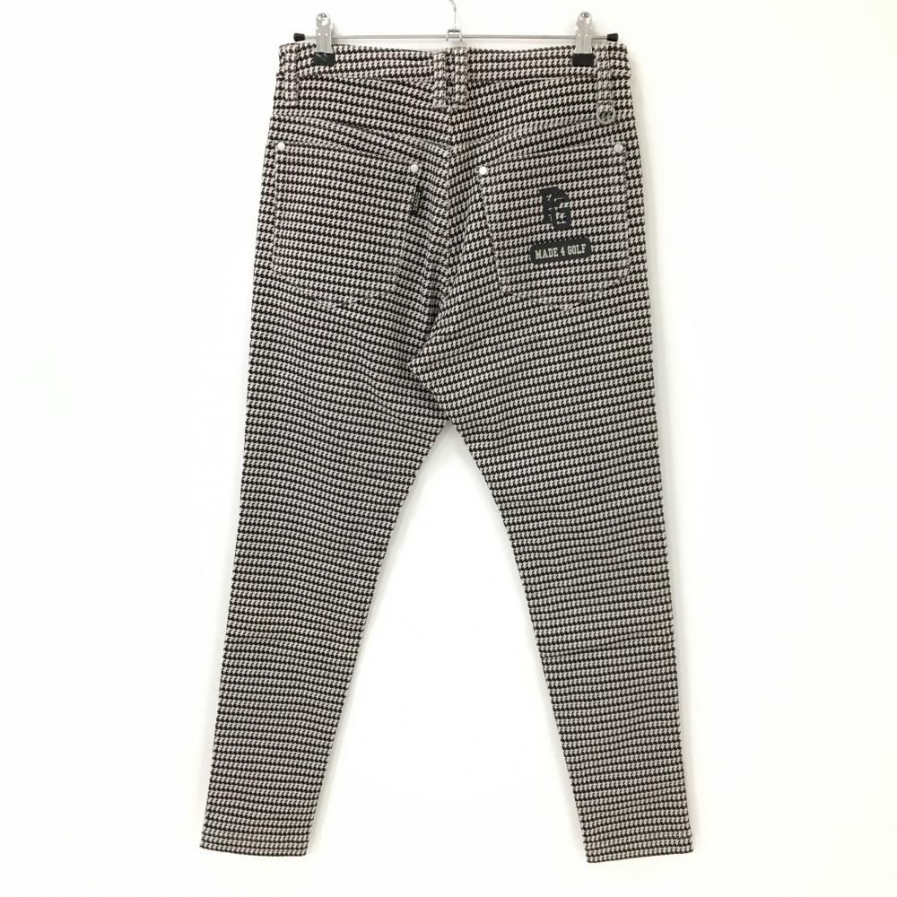 美品】パーリーゲイツ パンツ ライトグレー×黒 総柄 レディース 0(S