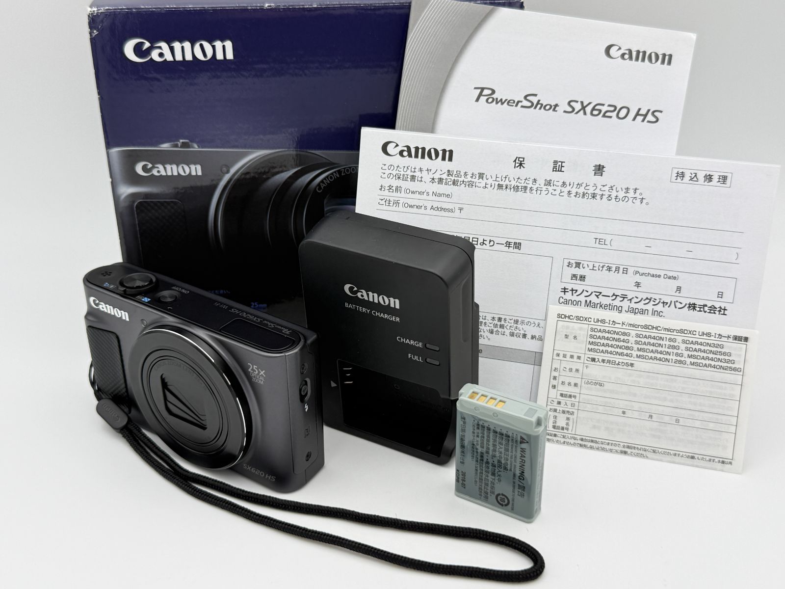 【極上美品】Canon キャノン PowerShot SX620 HS ブラック コンパクトデジタルカメラ