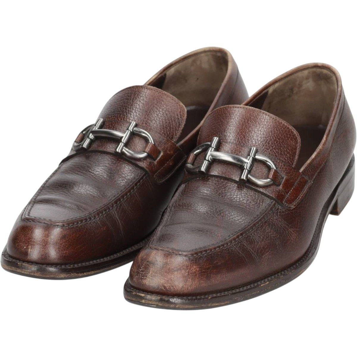 古着 フェラガモ Salvatore Ferragamo ビットローファー イタリア製 9 1/2D メンズ27.5cm相当/saa016038