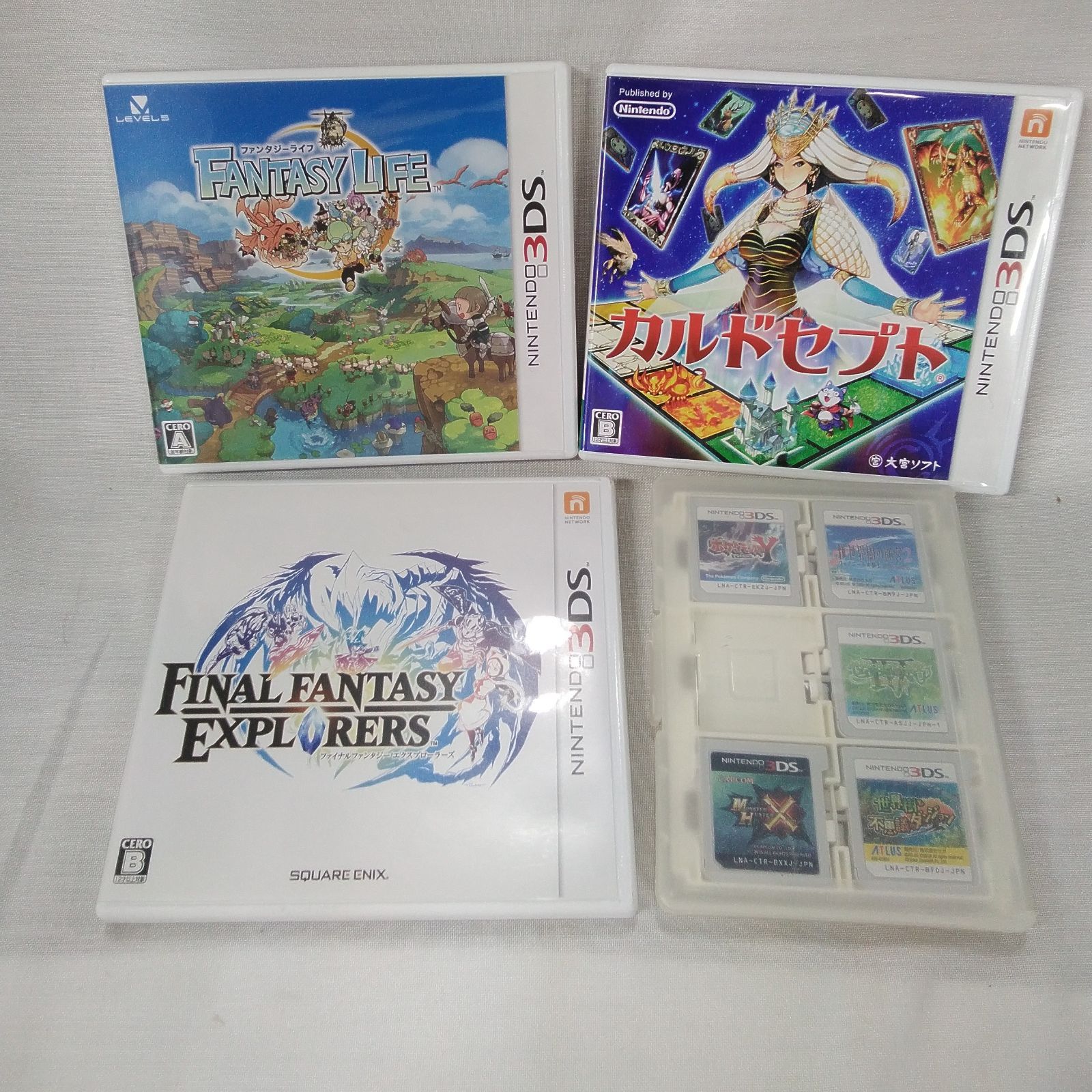 ニンテンドー3DSソフト 8本まとめ売り ポケモンXY 世界樹など ゲーム