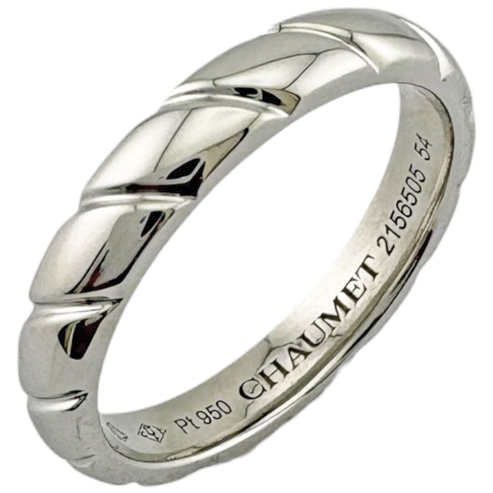 キ*キ様 ショーメ 美品 CHAUMET トルサード リング 13.5号 pt9 ショーメ トルサード リング 指輪 13.5号 Pt950プラチナ レディース