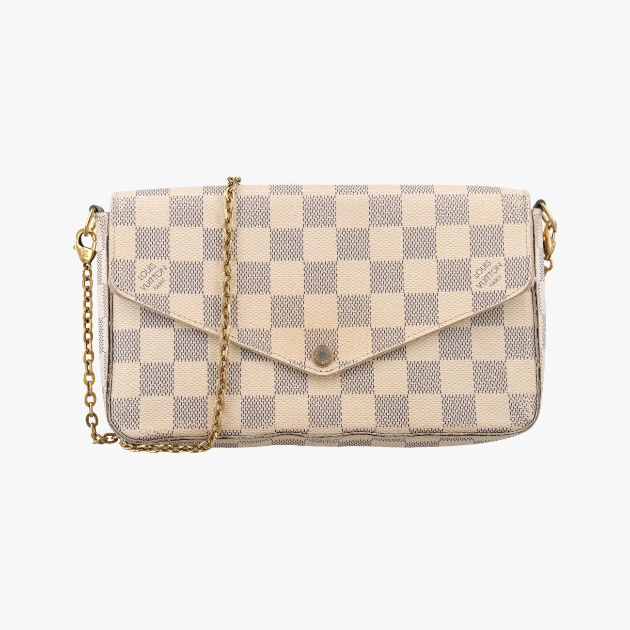 ルイヴィトンLouis Vuittonポシェットフェリシー アズール ダミエキャンバス N63106 MI2106 39,000円