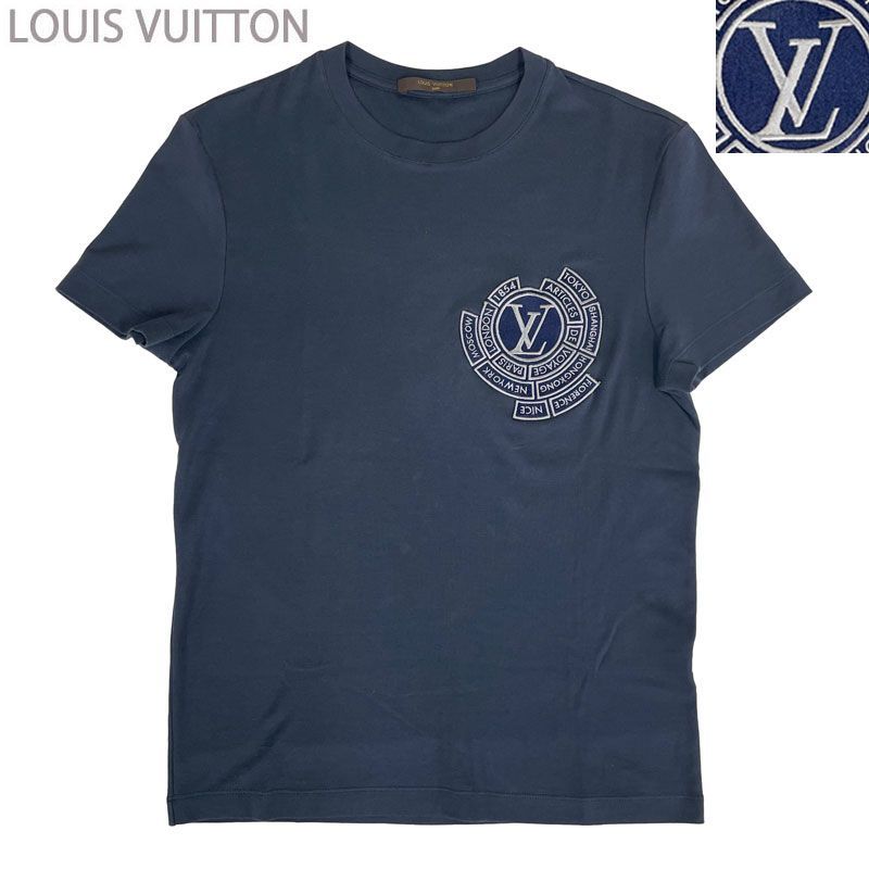 中古】LOUIS VUITTON ルイ・ヴィトン 世界都市ロゴ ワッペン クルー