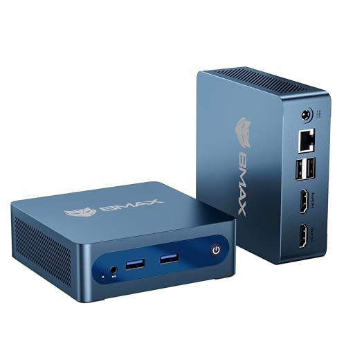 ミニ PC Bmax 小型パソコン J3355 最高 2.5GHz 6GB+128GB 日本語版 Win11/Linux 最大 8TB 増設 4K 両画面出力 自動冷却ファン 38dB 静音 223g 軽量 mini pc Vesa マウント 9594eebf