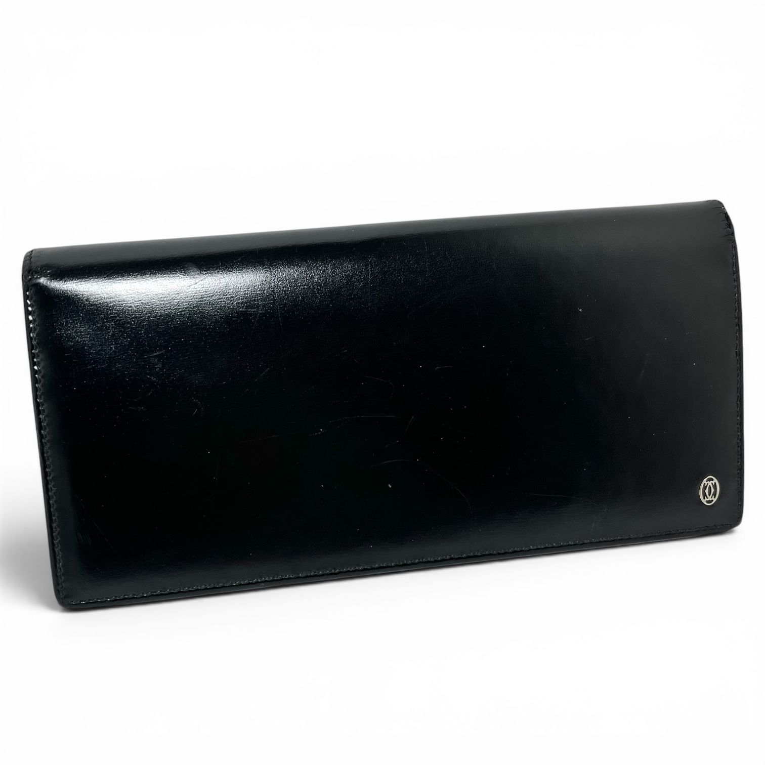 Cartier カルティエ 長財布 ブラック レザー ロゴ 財布 - メルカリ