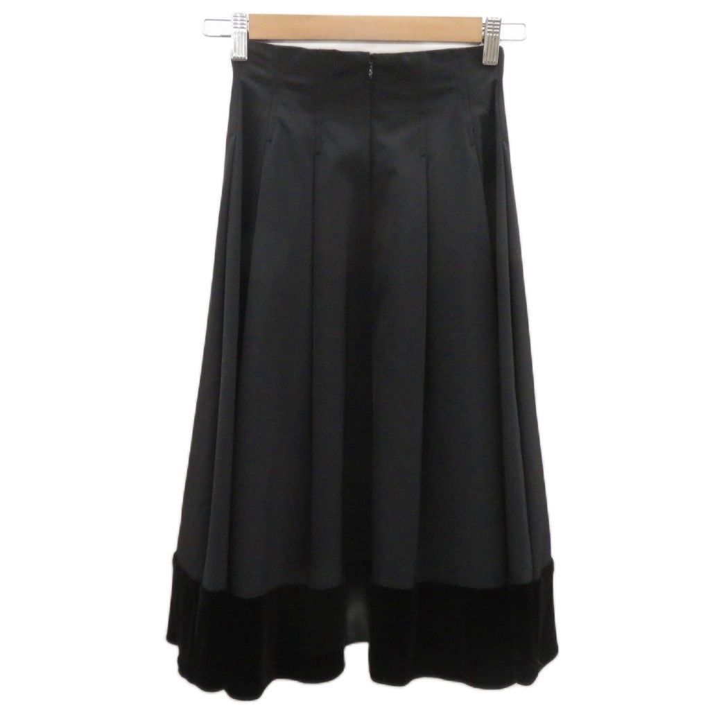フォクシーニューヨーク FOXEY NEW YORK フレアスカート 38 黒