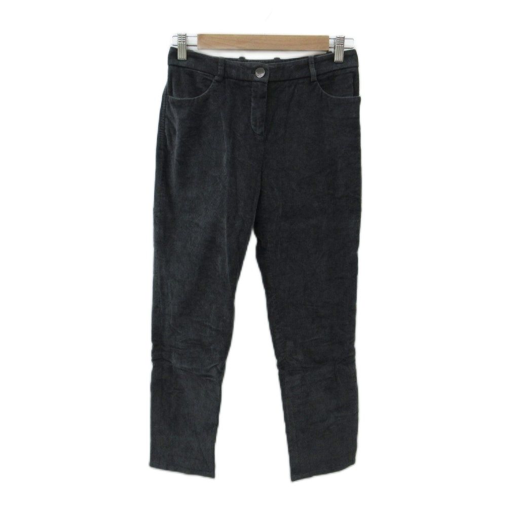 ロロピアーナ Loro Piana コーデュロイテーパードパンツ 40 チャコールグレー ロング丈 /YS39 ■ECD005