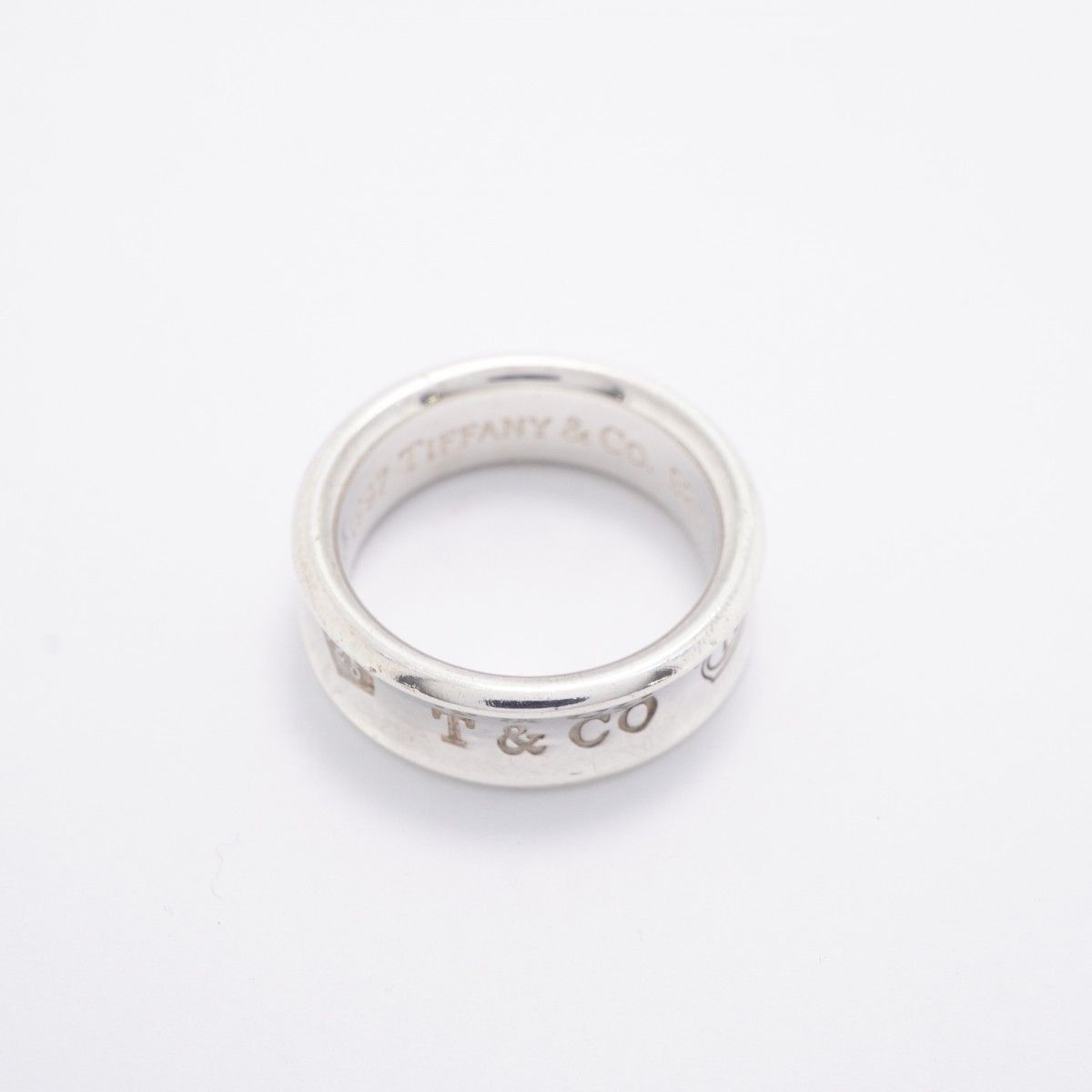 6jfb0616-k】ティファニー リング ナロー シルバー925 15号【中古