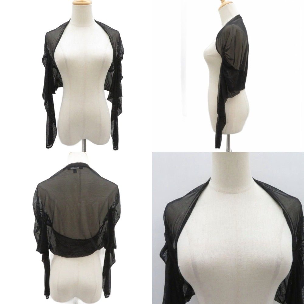 タダシショージ TADASHI SHOJI カーディガン ボレロ XXS 黒 ブラック