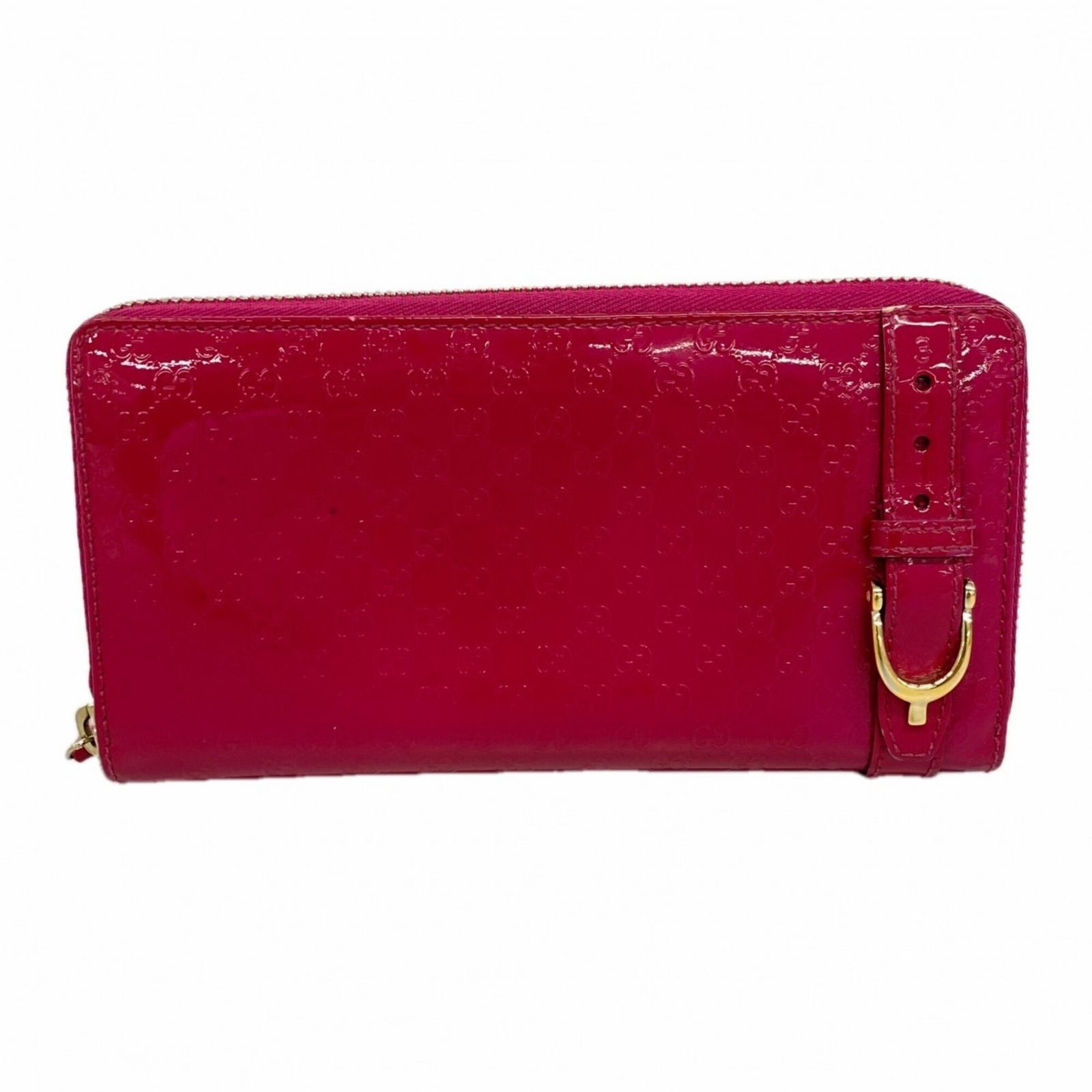 グッチ(Gucci) グッチ 長財布 マイクロGG 309758 エナメル ピンク レディース