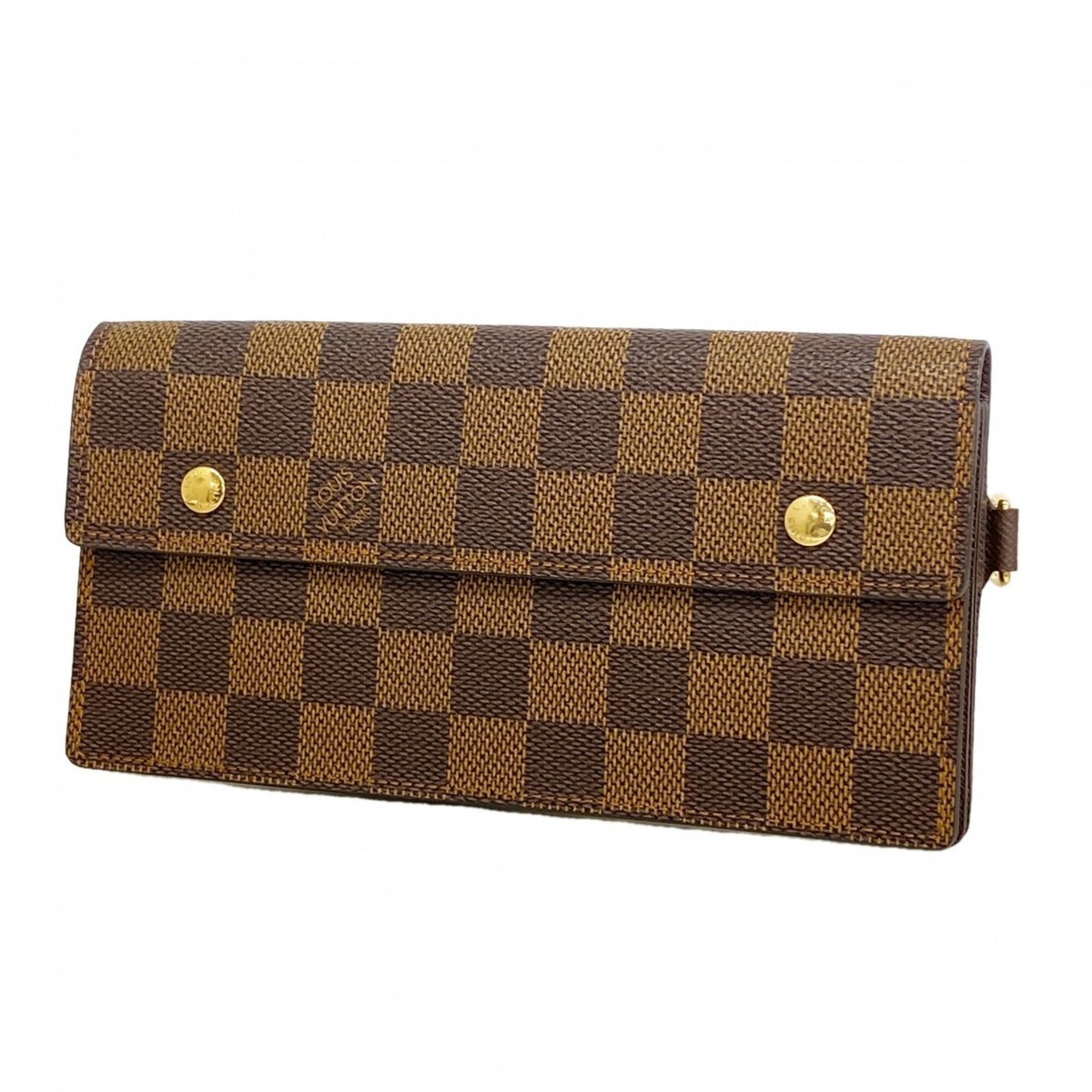 ルイ・ヴィトン(Louis Vuitton) ルイ・ヴィトン 長財布 ダミエ ポルトフォイユアコルデオン N60002 エベヌメンズ